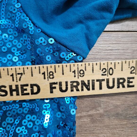 Quacker Factory Jacket Womens Beaded Sequin Hooded Pocket Full Zip Cotton XXS - Picture 11 of 16